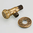 GobekUsa Antique Brass Angle Stop Valve for Faucet and Toilet
