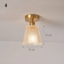 GobekUsa Glass Shade Pendant Ceiling Lamp for Kitchen Aisle Bedroom LED Lights Fixtures