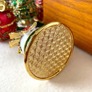 GobekUsa Christmas Bell Trinket Box: Miniature Figurine Ornament Souvenir & Jewelry Storage