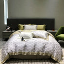 GobekUsa Eucalyptus Lyocell Flowers Duvet Set with Sheet & Pillowcases