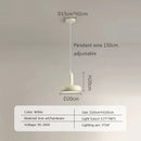 GobekUsa Disc Shaped LED Pendant Light in Cream White Green for Bedroom Living Rooms