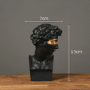 GobekUsa Gold David Statue Resin Sculpture Artwork Ornament for Living Room