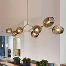 GobekUsa Gold Glass Ball Pendant Lights for Modern Dining Room Decor