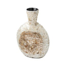 GobekUsa Golden Shell Art Vase: Handmade Luxury Desktop Flower Arrangement & Home Decor