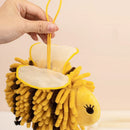 GobekUsa Bee Shape Chenille Hand Towel with Wings - Soft Plush Kids Towel