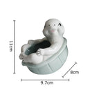 GobekUsa Cartoon Turtle Ceramic Vase for Table Decoration and Flowers Arrangement