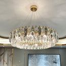 GobekUsa Gold Crystal Chandelier: Luxury Lighting for Dining Living Bedroom Kitchen Island