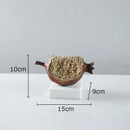GobekUsa Golden Pomegranate Sculpture Desk Decoration