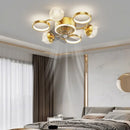 GobekUsa LED Ceiling Fans with Lights Remote Control for Indoor Lighting