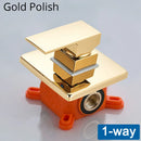 GobekUsa Black Golden Brass Shower Mixing Valve Concealed Wall Mount Box Control