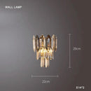 GobekUsa Crystal Chandelier Light: Modern LED Pendant Lamp for Bedroom & Living Room.
