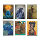 GobekUsa Beksinski Prints: Surreal Gothic Art Poster, Psychedelic Characters, Polish Surrealism