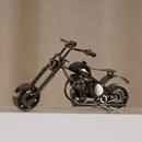 GobekUsa 14cm Retro Motorcycle Model Metal Figurine Home Decor & Toy