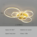 GobekUsa LED Ceiling Chandelier Rings Pendant Light - Minimalist Home Lighting