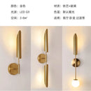 GobekUsa Golden Inclined Tube Wall Lamp for Modern Luxury Living Room Bedroom Décor