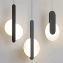 Modern Metal LED Pendant Light in Black or White
