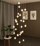 GobekUsa Crystal Ball LED Chandelier Pendant Light for Living Room Kitchen Lighting