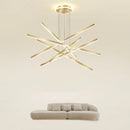 GobekUsa Luminous Ceiling Plate Chandelier: Modern Aluminum LED Light for Living Room Dining Table