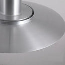 Art Deco White and Silver Aluminum Pendant Light