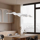 GobekUsa Leaf Pendant Light: Modern Wood Hanging Lamp for Kitchen Dining Office Decor
