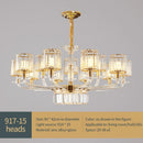 GobekUsa Crystal Glass Pendant Lamp: Modern European Luxury for Living, Dining, Bedroom