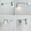 GobekUsa Cream LED Swing Arm Wall Lamp for Living Room Bedroom Mirror Stair Light