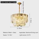 GobekUsa Elegant Crystal Chandelier for Living Room, Restaurant, and Bedroom Lighting