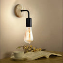 GobekUsa Hemp Rope Wall Lamp E27 Indoor Outdoor Loft Industrial Sconce Bedside Lamp
