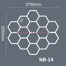 GobekUsa Hexagon LED Ceiling Light for Barbershop and Garage Hair Salon