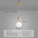 GobekUsa Astronaut Moon LED Pendant Light for Children's Room, Nordic Iron Design.
