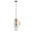 GobekUsa Glass Pendant Lights: Nordic Style Dining Kitchen Bedroom Lighting Fixtures