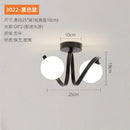 GobekUsa Black Gold Glass Ceiling Light: Modern Minimalist Indoor Lighting for Entryway Balcony