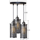 GobekUsa Industrial Nordic Black Iron Cage Pendant Light Loft Hanging Lamp
