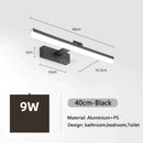 GobekUsa LED Bathroom Vanity Light Gold Silver Black 40-90cm 220V