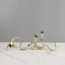 GobekUsa Geometric Gold Candlestick Holder Centerpiece
