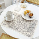 GobekUsa Cotton Linen Place Mat Set - Tableware Cushion for Kitchen Dining