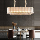 GobekUsa Golden Crystal Chandelier: Postmodern Luxury Round Chandelier for Living Room