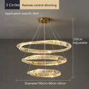GobekUsa Crystal Ceiling Chandelier: Modern Luxury LED Pendant Light for Kitchen Living Room Hall Décor