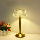 GobekUsa Diamond Crystal Table Lamp: Retro LED Night Light for Bedroom, Office, Hotel