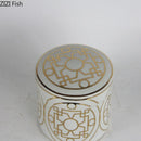 GobekUsa Gold Geometric Storage Jar Set