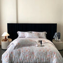 GobekUsa Eucalyptus Fiber Flowers Print Bedding Set - Soft Silky Cool Feel