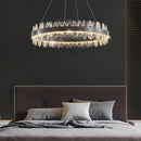 GobekUsa Crystal LED Chandelier: Luxury Living Room Pendant Light with Modern Design