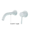 GobekUsa Gold Brass Bathroom Faucet with Modern Lever Handle, Wall Mount Sink Tap