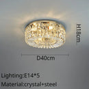GobekUsa Crystal Ring LED Ceiling Lamp: Modern Luxury for Home Décor