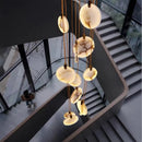 GobekUsa LED Marble Ceiling Pendant Lamp, Modern Interior Lighting for Living Room