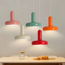 Nordic Cream Mushroom Pendant Light in Painted Aluminum
