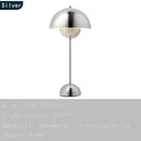 GobekUsa Iron Mushroom Shape Macaron Table Lamp - Modern Minimalist LED Home Decoration