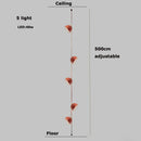 GobekUsa LED Belt Chandelier Pendant Light for Dimmable Indoor Lighting in Living Room
