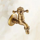 GobekUsa Antique Brass Garden Bibcock Tap Decorative Water Faucet for Bathroom and Outdoor Use