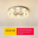 GobekUsa Glass Chandelier LED Ceiling Lamp | Modern Metal Art | Indoor Living Room Kitchen Decoration